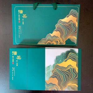 【空禮盒-台灣製造】半斤茶葉包裝禮盒/高級質感綠/年節送禮/台灣手採茶/高山茶/8兩禮盒：圖片 3